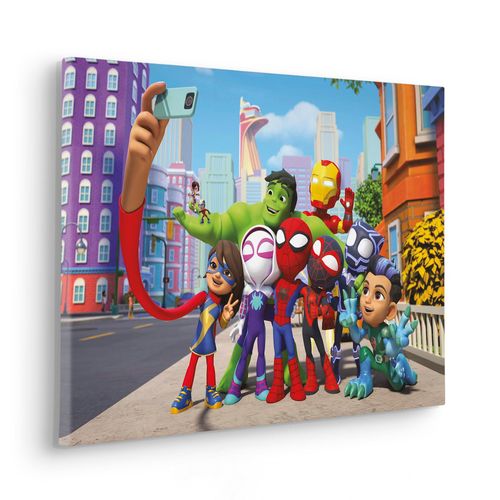 4055065032622 - Leinwandbild KOMAR Spidey and His Amazing Friends Selfie - Größe 60 x 40 cm bunt (farbe rahmen braun farbe bild(er) bunt) B60cm H40cm T2cm Papier Holz Bilder Keilrahmenbild mit Echtholzrahmen Kinderzimmer 4055065032622 - Leinwandbild KOMAR Spidey and His Amazing Friends Selfie - Größe 60 x 40 cm bunt (farbe rahmen braun farbe bild(er) bunt) B60cm H40cm T2cm Papier Holz Bilder Keilrahmenbild mit Echtholzrahmen Kinderzimmer