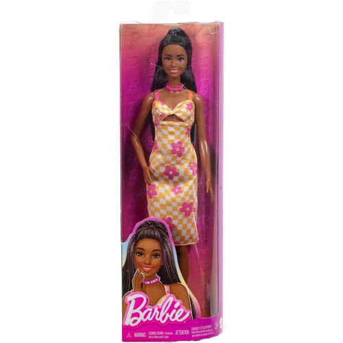 0194735255627 - Puppe Fashionista Puppe im pink-orangenen Karokleid 0194735255627 - Puppe Fashionista Puppe im pink-orangenen Karokleid