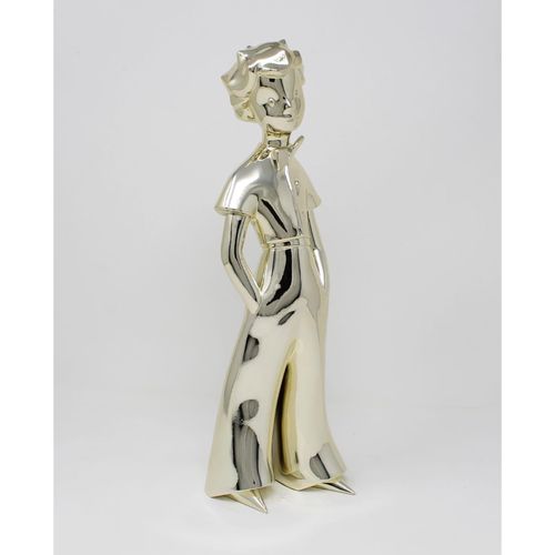 3760116367028 - Der kleine Prinz 30cm chrom gold Figur