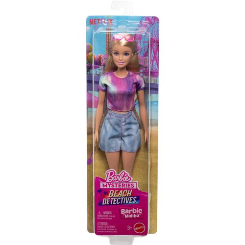 0194735306329 - Mysteries Beach Detectives Malibu Fashion Doll in Signature Outfit with Accessories