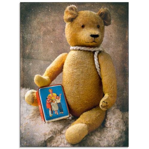 4058661678829 - Glasbild ARTLAND Teddybär mit Sparbüchse Bilder Gr B H 45 cm x 60 cm Glasbild Spielzeuge Hochformat 1 St braun Bild Glasbild Glasbilder Bilder in verschiedenen Größen 4058661678829 - Glasbild ARTLAND Teddybär mit Sparbüchse Bilder Gr B H 45 cm x 60 cm Glasbild Spielzeuge Hochformat 1 St braun Bild Glasbild Glasbilder Bilder in verschiedenen Größen