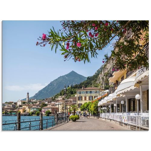 4058661667298 - Glasbild ARTLAND Gardasee Limone sul Garda Bilder Gr B H 60 cm x 45 cm Glasbild Europa Querformat 1 St bunt Bild Glasbild Glasbilder Bilder in verschiedenen Größen