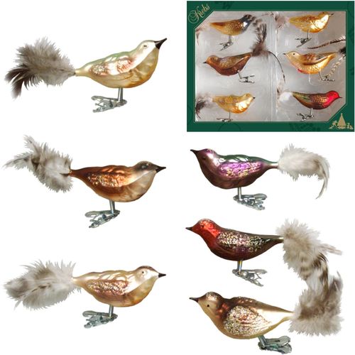 0024762808650 - Weihnachtsbaumklammer KREBS GLAS LAUSCHA Waldvögel Weihnachtsdeko Christbaumschmuck bunt B45cm H8cm T11cm Glas Weihnachtsbaumschmuck mundgeblasen 0024762808650 - Weihnachtsbaumklammer KREBS GLAS LAUSCHA Waldvögel Weihnachtsdeko Christbaumschmuck bunt B45cm H8cm T11cm Glas Weihnachtsbaumschmuck mundgeblasen
