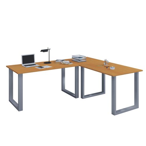4051814385414 - Holz Schreibtisch Eckschreibtisch schlicht 190x130 L Form links oder rechts Arbeitstisch Platte 50 cm tief Computertisch Büromöbel - Lona U 4051814385414 - Holz Schreibtisch Eckschreibtisch schlicht 190x130 L Form links oder rechts Arbeitstisch Platte 50 cm tief Computertisch Büromöbel - Lona U