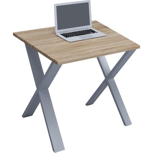 4051814379253 - Holz Schreibtisch H 76 x B 80 x T 80 cm Computertisch schlicht Füße aus hochwertigem Metall Arbeitstisch Büromöbel - Lona X 4051814379253 - Holz Schreibtisch H 76 x B 80 x T 80 cm Computertisch schlicht Füße aus hochwertigem Metall Arbeitstisch Büromöbel - Lona X