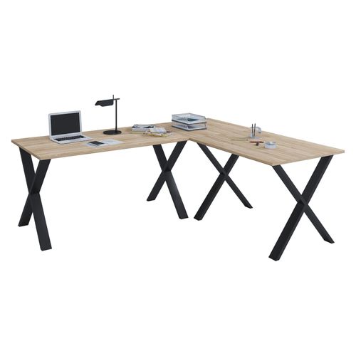 4051814434303 - Holz Schreibtisch Eckschreibtisch schlicht 160x130 L Form links oder rechts Arbeitstisch Platte 50 cm tief Computertisch Büromöbel - Lona X 4051814434303 - Holz Schreibtisch Eckschreibtisch schlicht 160x130 L Form links oder rechts Arbeitstisch Platte 50 cm tief Computertisch Büromöbel - Lona X