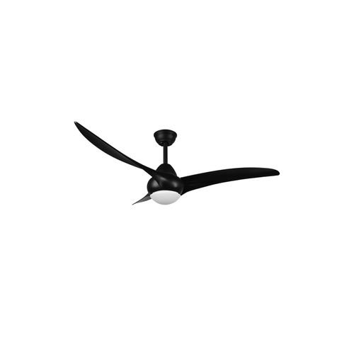 4017807529616 - Reality Leuchten - Großer Deckenventilator mit led Licht alesund Fernbedienung Ø115cm schwarz
