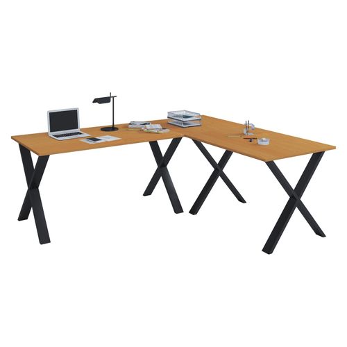 4051814400094 - Holz Schreibtisch Eckschreibtisch schlicht 190x190 L Form links oder rechts Arbeitstisch Platte 50 cm tief Computertisch Büromöbel - Lona X 4051814400094 - Holz Schreibtisch Eckschreibtisch schlicht 190x190 L Form links oder rechts Arbeitstisch Platte 50 cm tief Computertisch Büromöbel - Lona X