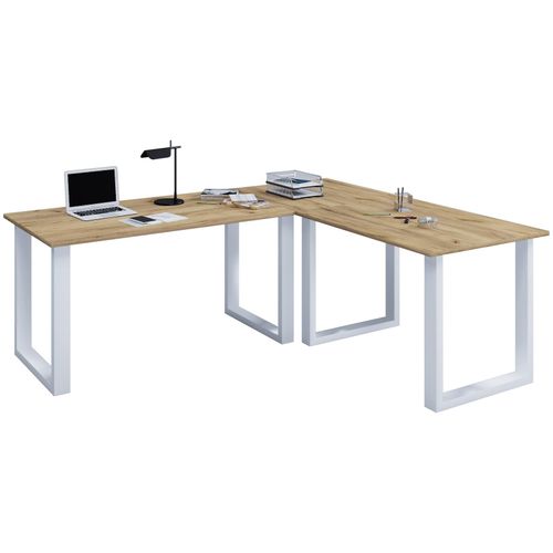 4051814433580 - Holz Schreibtisch Eckschreibtisch schlicht 160x130 L Form links oder rechts Arbeitstisch Platte 50 cm tief Computertisch Büromöbel - Lona U 4051814433580 - Holz Schreibtisch Eckschreibtisch schlicht 160x130 L Form links oder rechts Arbeitstisch Platte 50 cm tief Computertisch Büromöbel - Lona U