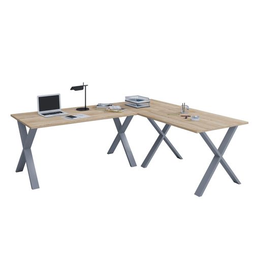 4051814398384 - Holz Schreibtisch Eckschreibtisch schlicht 190x160 L Form links oder rechts Arbeitstisch Platte 80 cm tief Computertisch Büromöbel - Lona X 4051814398384 - Holz Schreibtisch Eckschreibtisch schlicht 190x160 L Form links oder rechts Arbeitstisch Platte 80 cm tief Computertisch Büromöbel - Lona X