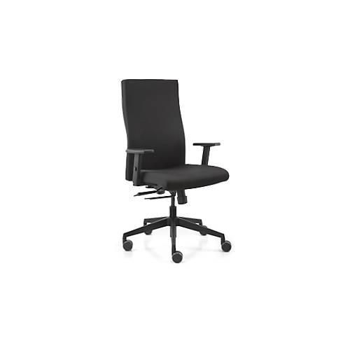 4260749141013 - Bürostuhl to-strike work schwarz   schwarz mit Armlehnen bis 125kg 4260749141013 Dauphin