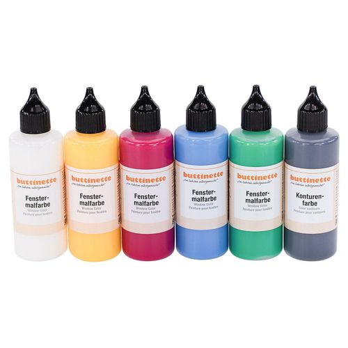 4058896348412 - Fensterfarben Grundfarben 6x 85 ml
