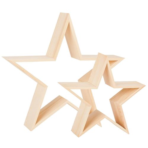 4058896139119 - Sterne aus Holz 245 cm und 35 cm 2 Stück 4058896139119 - Sterne aus Holz 245 cm und 35 cm 2 Stück