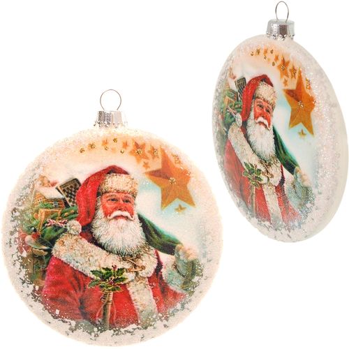 0024762036411 - Weihnachtsbaumkugel KREBS GLAS LAUSCHA KGL03641 Weihnachtsdeko Christbaumschmuck Christbaumkugeln Glas bunt (weiß bunt) T19cm Ø9cm Glas Weihnachtsbaumkugeln Weihnachtsbaumkugeln Taler aus Glas 0024762036411 - Weihnachtsbaumkugel KREBS GLAS LAUSCHA KGL03641 Weihnachtsdeko Christbaumschmuck Christbaumkugeln Glas bunt (weiß bunt) T19cm Ø9cm Glas Weihnachtsbaumkugeln Weihnachtsbaumkugeln Taler aus Glas