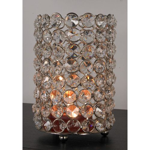 4260596721093 - Kerzenständer HOME AFFAIRE Kristall Kerzenhalter Gr B H T 10 cm x 15 cm x 10 cm silberfarben Kerzenhalter 4260596721093 - Kerzenständer HOME AFFAIRE Kristall Kerzenhalter Gr B H T 10 cm x 15 cm x 10 cm silberfarben Kerzenhalter