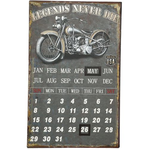 4050223846288 - Metallbild Metallbild Kalender - Biker 25x40cm Bilder Gr B H T 40 cm x 25 cm x 1 cm 1 St bunt Metallbilder Bilder