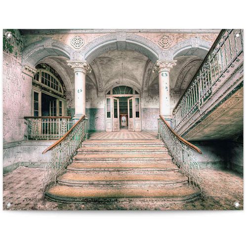 8714597627893 - Poster REINDERS Verlassener Eingang grün (farbe bild(er) grün) B80cm H60cm T01cm Leinwand Bilder