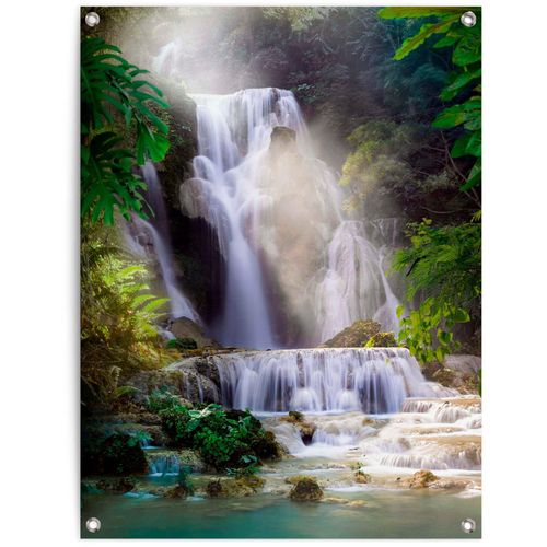 8714597627923 - Poster REINDERS Wasserfall grün (farbe bild(er) grün) B60cm H80cm T01cm Leinwand Bilder