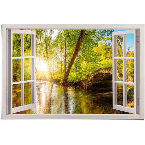 8714597626032 - Poster REINDERS Sonnestrahlen im Wald grün (farbe bild(er) grün) B915cm H61cm T01cm Papier Bilder