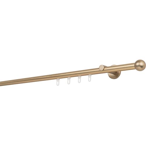 4066866103480 - Gardinenstange MYDECO 20mm Ball Wandträger 65 cm Gardinenstangen Gr L 170 cm 1 läufig grau (messingfarben) Gardinenstangen Wandmontage 4066866103480 - Gardinenstange MYDECO 20mm Ball Wandträger 65 cm Gardinenstangen Gr L 170 cm 1 läufig grau (messingfarben) Gardinenstangen Wandmontage