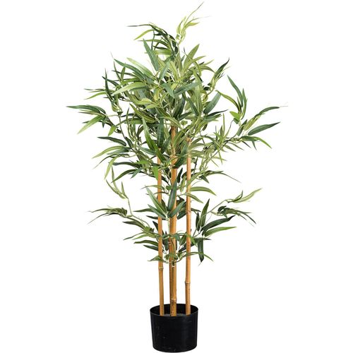 4064118182061 - Kunstbaum CREATIV GREEN Bambus grün H105cm Kunstpflanzen mit echten Bambusstäben