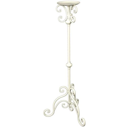 4050223952798 - Wandkerzenhalter Kerzenständer - antikweis 80cm Kerzenhalter Gr B H T 30 cm x 80 cm x 30 cm weiß (antikweiß) Kerzenhalter