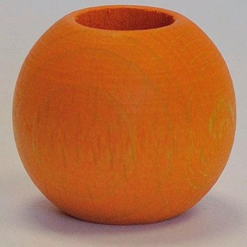 4016478083533 - Gardinenbefestigungen Ersatzteile KUTTI Holzkugel Schlaufenkugel Ø 25 mm Gr 1 orange Ø25cm Holzwerkstoff Gardinenbefestigungen Deko für Raffrollos und Scheibengardinen