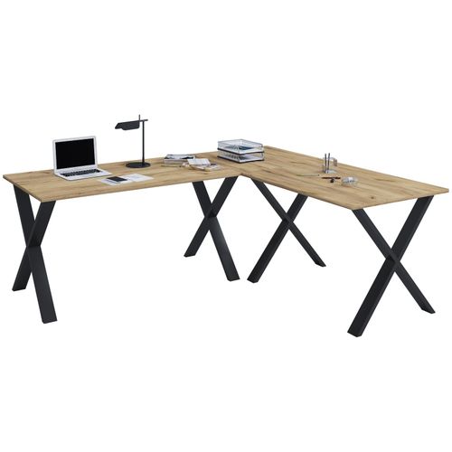 4051814434365 - Holz Schreibtisch Eckschreibtisch schlicht 190x160 L Form links oder rechts Arbeitstisch Platte 50 cm tief Computertisch Büromöbel - Lona X 4051814434365 - Holz Schreibtisch Eckschreibtisch schlicht 190x160 L Form links oder rechts Arbeitstisch Platte 50 cm tief Computertisch Büromöbel - Lona X