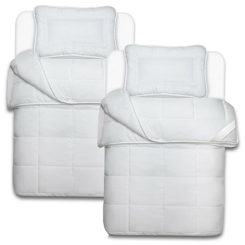 4260552389336 - NYVI Kinderbettenset Junior AllYear 100x135 cm 4-tlg - 2x 4 Jahreszeitendecke 100x135 cm und 2x Kissen 40x60 cm
