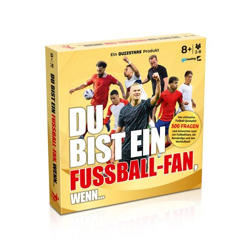 4250897425868 - Quizstars Du bist ein Fussball-Fan wenn – Quizspiel mit 500 Fragen ab 8 Jahren