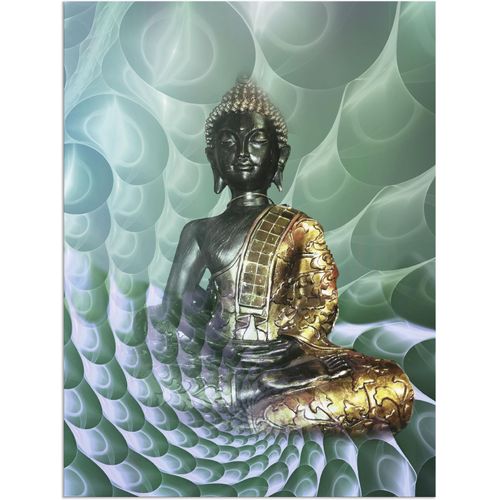 4058661592972 - Wandbild ARTLAND Buddhas Traumwelt CB Bilder Gr B H 45 cm x 60 cm Alu-Dibond-Druck Religion Hochformat 1 St bunt Bild Poster Bilder als Alubild Leinwandbild Wandaufkleber oder in versch Größen