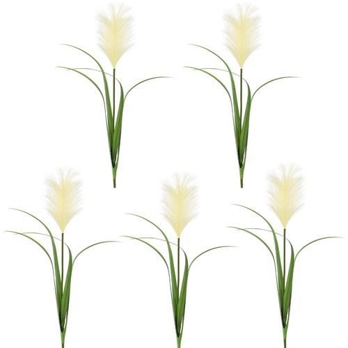 4064118897200 - Kunstzweig CREATIV GREEN Pampasgras Kunstpflanzen Gr B H 10 cm x 76 cm 5 St beige (creme) Kunst-Zweige