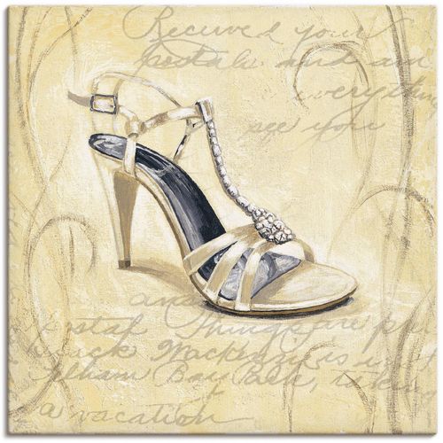 4055327139991 - Wandbild ARTLAND Stiletto I - Schuh Bilder Gr B H 30 cm x 30 cm Leinwandbild Mode 1 St beige (naturfarben) Bild Leinwandbild Kunstdrucke Bilder als Alubild Leinwandbild Wandaufkleber oder Poster in versch Größen