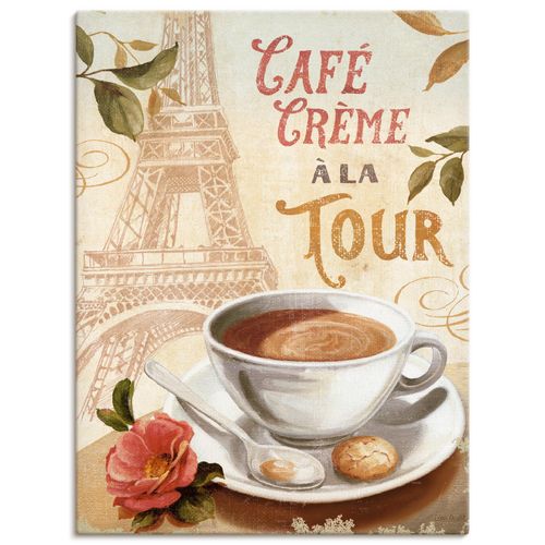 4055327756761 - Wandbild ARTLAND Kaffee in Europa III Bilder Gr B H 30 cm x 40 cm Leinwandbild Getränke Hochformat 1 St braun Bild Leinwandbild Kunstdrucke Bilder als Leinwandbild Wandaufkleber oder Poster in versch Größen