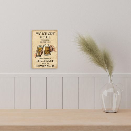 4067437108798 - Alu-Dibond-Druck QUEENCE Bier beige (farbe bild(er) natur) B20cm H30cm T02cm Alu Dibond Bilder Bier Sprüche Werkstatt Schild 4067437108798 - Alu-Dibond-Druck QUEENCE Bier beige (farbe bild(er) natur) B20cm H30cm T02cm Alu Dibond Bilder Bier Sprüche Werkstatt Schild