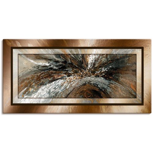 4059745025454 - Wandbild ARTLAND Gold Abstrakt 1 Bilder Gr B H 40 cm x 20 cm Leinwandbild Gegenstandslos 1 St braun Bild Metallbild Metallbilder Bilder als Alubild Leinwandbild Wandaufkleber oder Poster in versch Größen