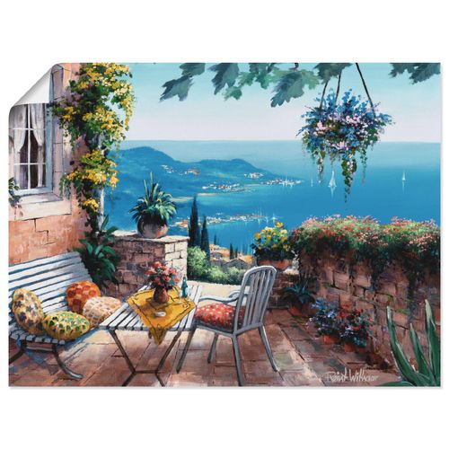 4057738449249 - Wandbild ARTLAND Zeiten der Ruhe Bilder Gr B H 40 cm x 30 cm Poster Garten Querformat 1 St grün Bild Poster Bilder als Leinwandbild Wandaufkleber oder in versch Größen