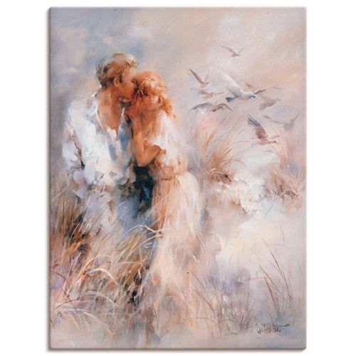 4057738454168 - Wandbild ARTLAND Dichte Harmonie Bilder Gr B H 30 cm x 40 cm Leinwandbild Paar Hochformat 1 St beige (naturfarben) Bild Poster Bilder als Leinwandbild Wandaufkleber oder in versch Größen