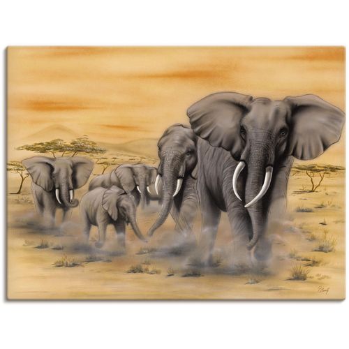 4055327150408 - Wandbild ARTLAND Steppenelefanten Bilder Gr B H 80 cm x 60 cm Leinwandbild Elefanten Bilder Querformat 1 St orange Kunstdrucke als Alubild Leinwandbild Wandaufkleber oder Poster in versch Größen 4055327150408 - Wandbild ARTLAND Steppenelefanten Bilder Gr B H 80 cm x 60 cm Leinwandbild Elefanten Bilder Querformat 1 St orange Kunstdrucke als Alubild Leinwandbild Wandaufkleber oder Poster in versch Größen