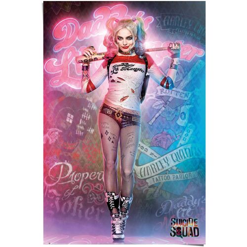8714597511338 - Poster REINDERS Suicide Squad Harley Quinn rosa (farbe bild(er) rosa) B61cm H915cm Papier Bilder