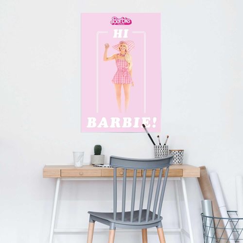 8714597646887 - Poster REINDERS Barbie Film - hi Barbie lila (farbe bild(er) lila) B61cm H915cm T01cm Holzwerkstoff Bilder