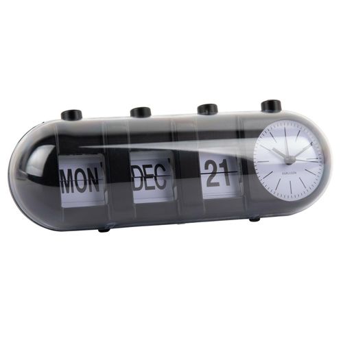 8714302763380 - KARLSSON Tischuhr Kalender Flip RETRO