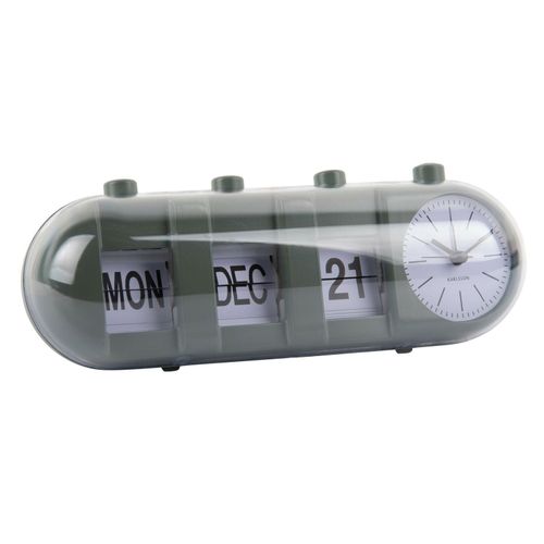8714302763427 - KARLSSON Tischuhr Kalender Flip RETRO