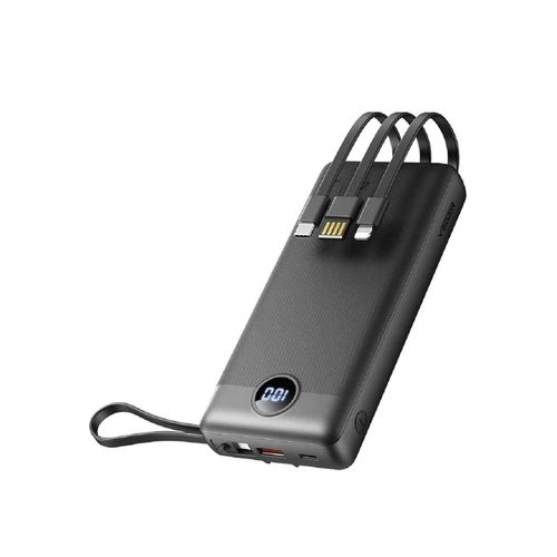 6970453554211 - Powerbank C20 - 20 000mAh (Micro + Typ c + iPhone) schnelles Aufladen Schwarz (W2047) - Veger