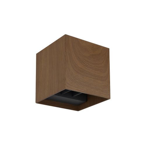 9007371567843 - LED Wandleuchte Up & Down Holzoptik wetterfest L 10 cm 9007371567843 - LED Wandleuchte Up & Down Holzoptik wetterfest L 10 cm