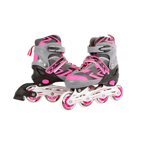 8713219340929 - Kids Globe Street Rider Inlineskates Inliner rosa grau verstellbar Größe 37-40 8713219340929 - Kids Globe Street Rider Inlineskates Inliner rosa grau verstellbar Größe 37-40