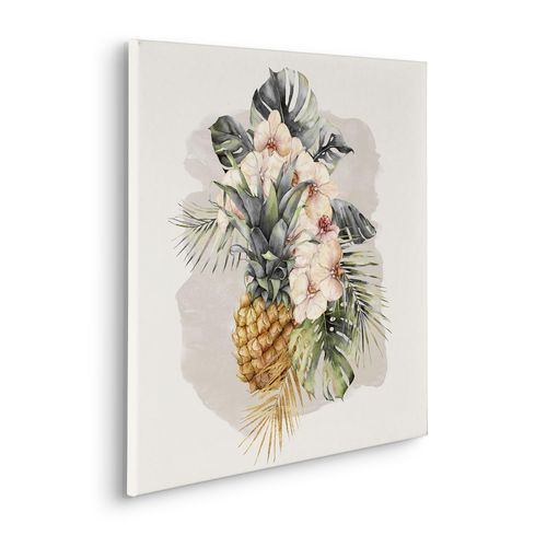 4055065031113 - Leinwandbild KOMAR Ananas Mûr - Größe 60 x 60 cm bunt (farbe bild(er) bunt) B60cm Papier Holz Bilder Keilrahmenbild mi Echtholzrahmen