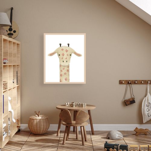 4068223534272 - Bild mit Rahmen LÜTTENHÜTT oder Poster Giraffenkopf bunt (farbe rahmen beige farbe bild(er) bunt) B50cm H70cm T07cm Holz Plexiglas Bilder HD Premium Druck 4068223534272 - Bild mit Rahmen LÜTTENHÜTT oder Poster Giraffenkopf bunt (farbe rahmen beige farbe bild(er) bunt) B50cm H70cm T07cm Holz Plexiglas Bilder HD Premium Druck