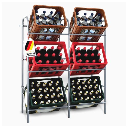 4066088894906 - Flaschenkastenständer Rocket Grau 96 x 325 x 1155 cm 4066088894906 - Flaschenkastenständer Rocket Grau 96 x 325 x 1155 cm