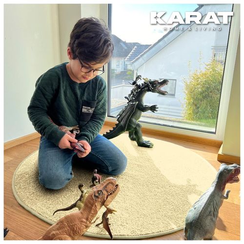 4069009007966 - Karat homeliving Kinderspielteppich Crocodile Rund Creme 4069009007966 - Karat homeliving Kinderspielteppich Crocodile Rund Creme